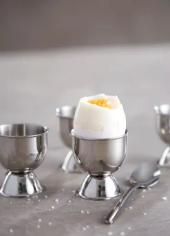 Æggebægre 4 stk - Rustfrit stål