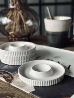 Æggebægre Melamin Hvid - 4 stk.