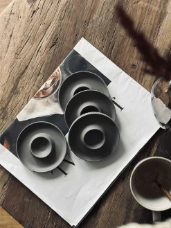 Æggebægre Melamin Taupe - Sæt med 4 stk.