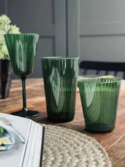 Glas Claire 300ml. Grøn - 2 stk.