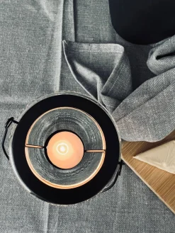 Glas lanterne med mønster