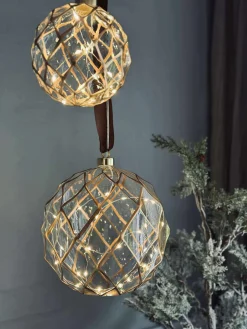 Glas ophæng med lys - Flere størrelser