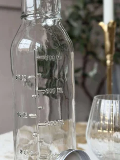 Glasflaske med Måleenheder - 1000 ml