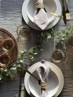 Glaskopper med riller - 4 stk.