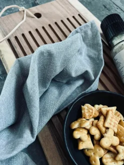 Grå viskestykker - Sæt af 3 stk