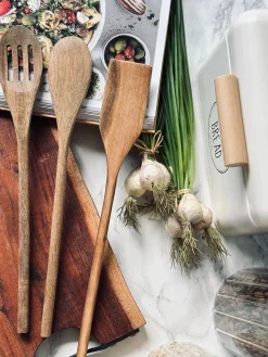 Grydeske sæt med 3 stk. - Akacia