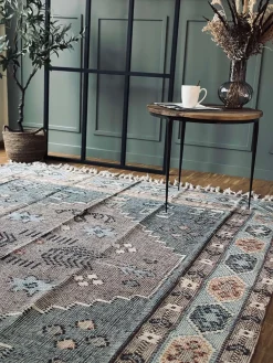 Gulvtæppe Aisha Blå - Flere størrelser