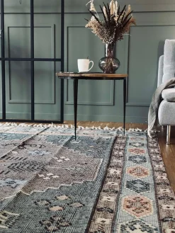 Gulvtæppe Aisha Blå - Flere størrelser