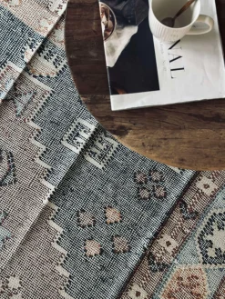 Gulvtæppe Aisha Blå - Flere størrelser