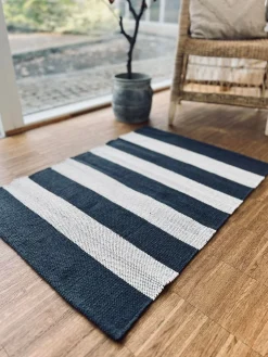 Gulvtæppe i Bomuld - 60x90cm koks / natur