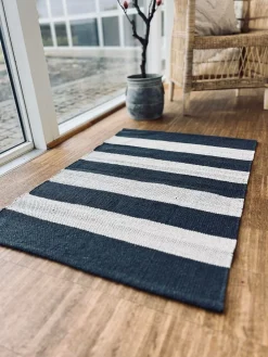 Gulvtæppe i Bomuld - 60x90cm koks / natur