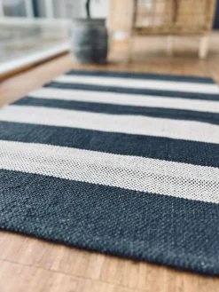 Gulvtæppe i Bomuld - 60x90cm koks / natur