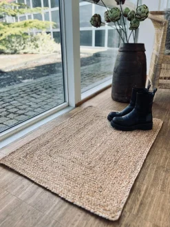 Gulvtæppe i jute - Måtte 60x90cm