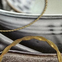 Halskæde Alina 18k forgyldt Vandfast