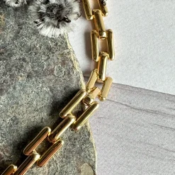 Halskæde Clarissa forgyldt - Vandfast