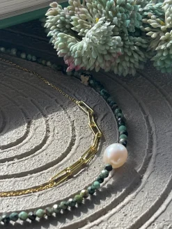 Halskæde Deidre 18K forgyldt