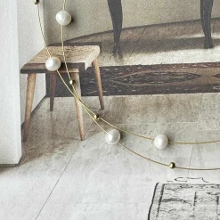 Halskæde ELENA - dobbeltkæde med ægte ferskvandsperler