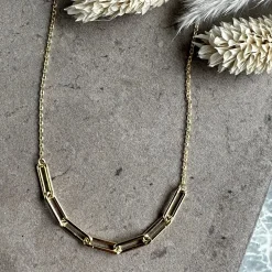 Halskæde Emma 18K forgyldt