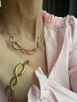 Halskæde GIO - Vandfast - Forgyldt