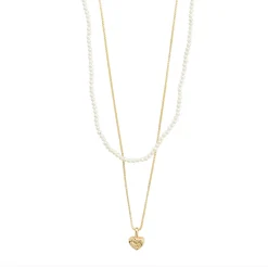 Halskæde 2-i-ét sæt - Forgyldt
