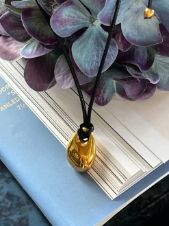 Halskæde Kenya forgyldt