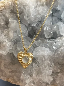 Halskæde Kiki - Sterling sølv m. Månesten