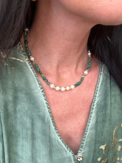 Halskæde Lianne m. Ferskvandsperler