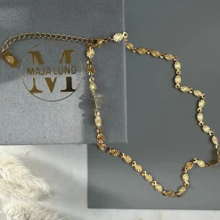 Halskæde Liva forgyldt