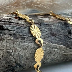 Halskæde Liva forgyldt