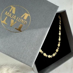 Halskæde Liva forgyldt