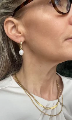 Halskæde Lykke 18k forgyldt