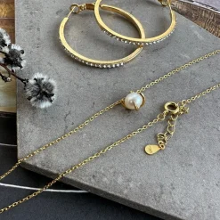 Halskæde Maggie forgyldt