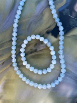 Halskæde Mary Ice blue