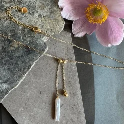 Halskæde Mindy forgyldt