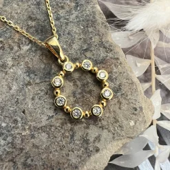 Halskæde Naja 18k forgyldt sterling sølv