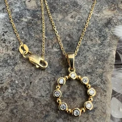 Halskæde Naja 18k forgyldt sterling sølv