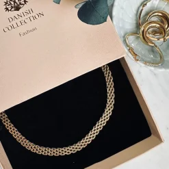 Halskæde Nelly forgyldt – Vandfast