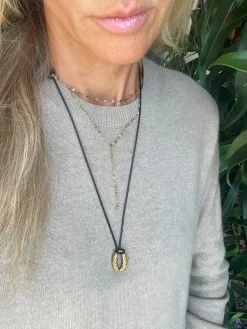 Halskæde Savannah forgyldt