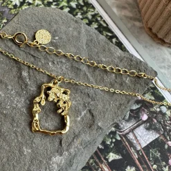 Halskæde Victoria 18K forgyldt sterling sølv