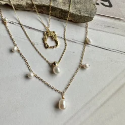 Halskæde Victoria 18K forgyldt sterling sølv