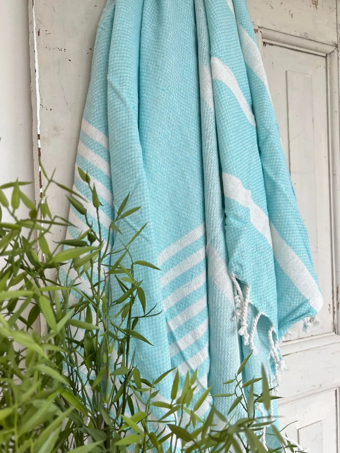 Hammam håndklæde - BLUE MIX Økotex