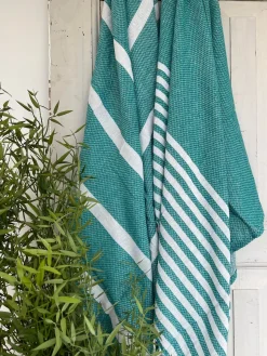 Hammam håndklæde - TURKIS MIX Økotex