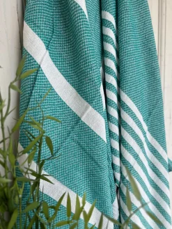 Hammam håndklæde - TURKIS MIX Økotex