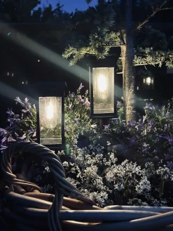 Havelampe MIRA med solar – Sæt med 2 stk.