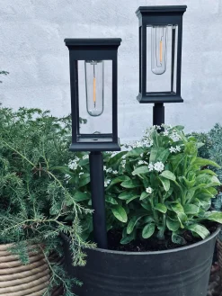 Havelampe MIRA med solar – Sæt med 2 stk.