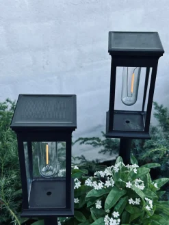 Havelampe MIRA med solar – Sæt med 2 stk.