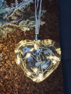 Hjerteophæng med lys