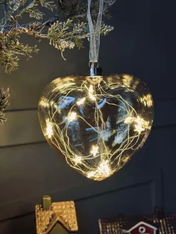 Hjerteophæng med lys