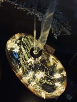 Hjerteophæng med lys