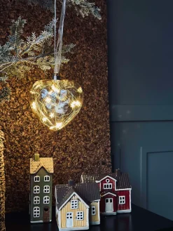 Hjerteophæng med lys